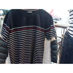 Key West Clinton T-Shirt Dark Navy White True Red Str. L