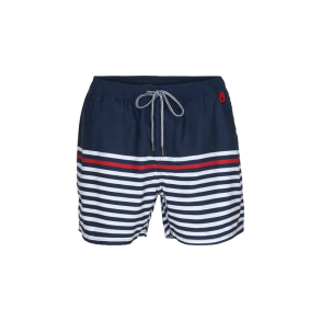 Key West Giles Shorts Navy-Pearl-Red Srib Str. S
