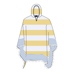 Sea Ranch Beach Poncho, Sun Yellow, One Size