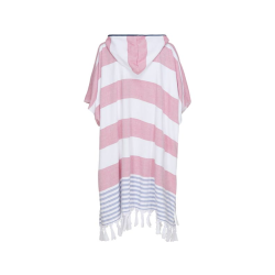 Sea Ranch Beach Poncho, Red, One Size