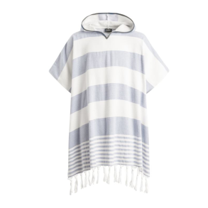 Sea Ranch Beach Poncho, Light Blue, One Size