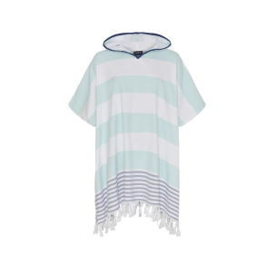 Sea Ranch Beach Poncho, Mint, One Size