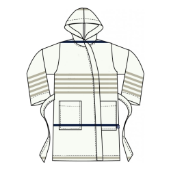 Badekbe til Brn, Hvid/Oxford Tan