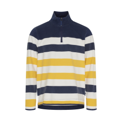Ejvind Half Zip Sweat  1132 Pearl / Warm Yellow Str. L