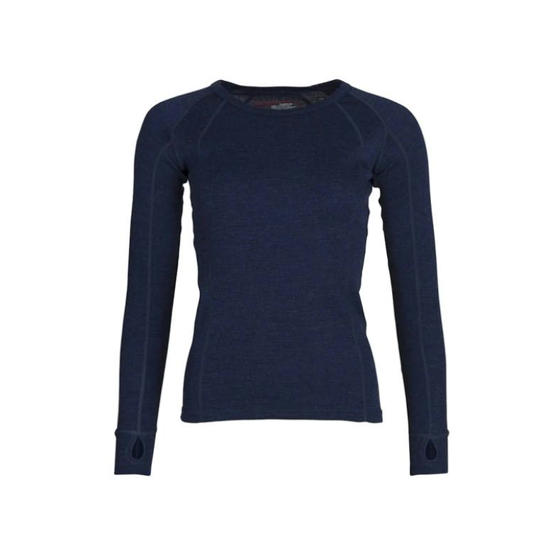 Dame Merino Uldtrje - Navy Dame Merino Uldtrje - Navy Marle - Str. Medium
