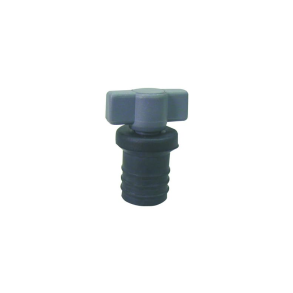 Rubber expandable plug, black, Diam. 25mm