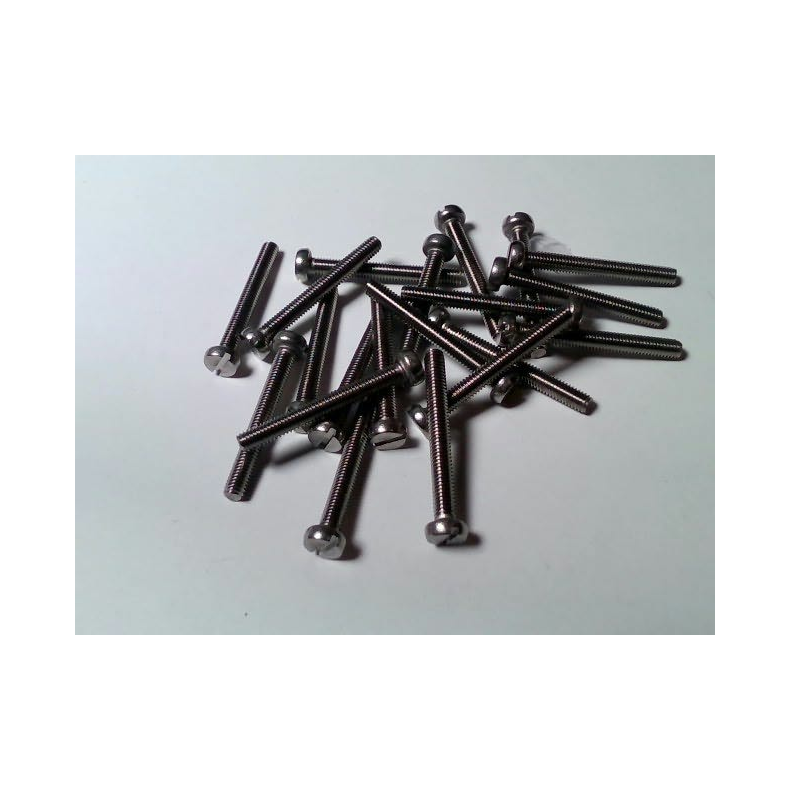 Slotted cheese-head screw 3x25, mm Inox 316 DIN 84 / ISO 1207