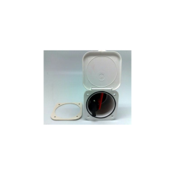 Hovedafbryder Indbygningsboks 95x95mm Hvid 