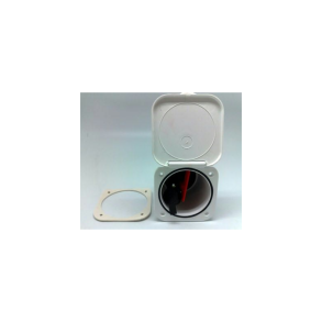 Hovedafbryder Indbygningsboks 95x95mm Hvid 