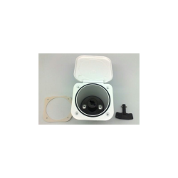 Hovedafbryder Indbygningsboks 95x95mm Hvid 