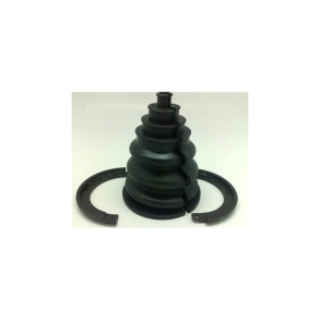 Cable Boot W.Screwed Ring, 108mm, Black