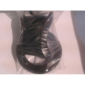 Cable Boot Adjustable W.Screwed Ring, 105mm, Black