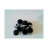 Cap + Washer For Screw, Plastic, 3.5mm, Black    10stk