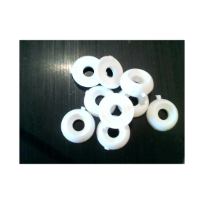 pynteskive plast 5,5mm hvid  10stk