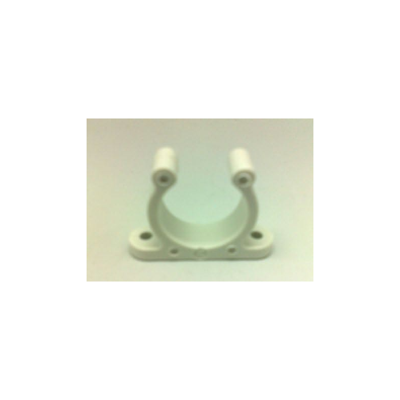 Plastic Support Clip Screwed  Plastic Support Clip, Screwed, 35mm, White