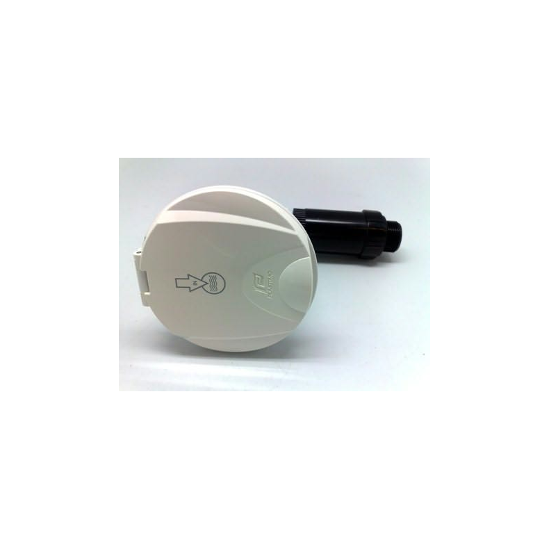 Case W/Fresh Water Inlet, W/Lid, Elbow Conn. White