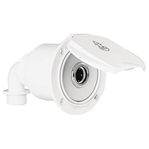 Case W/Sea Water Outlet, W/Lid, Elbow Conn. White
