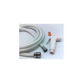 Shower Head W/Hose White