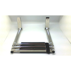 Teleskop. Badestige, 3 Trin, Rustfri, 330x860mm, Montering P Badeplatform