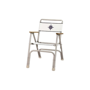 Dksstol Hvid med armln i tr