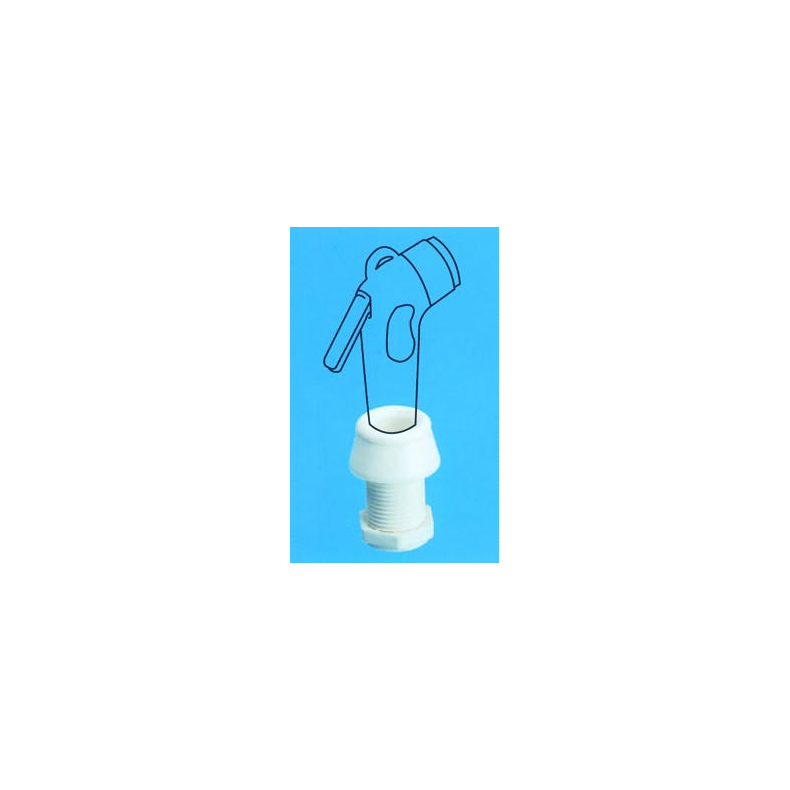 Bruser / Shower holder Diam. 30mm, white