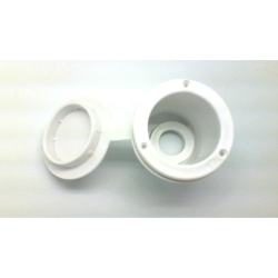 Holder for bruserhoved , Diam. 88mm, med lg Hvid