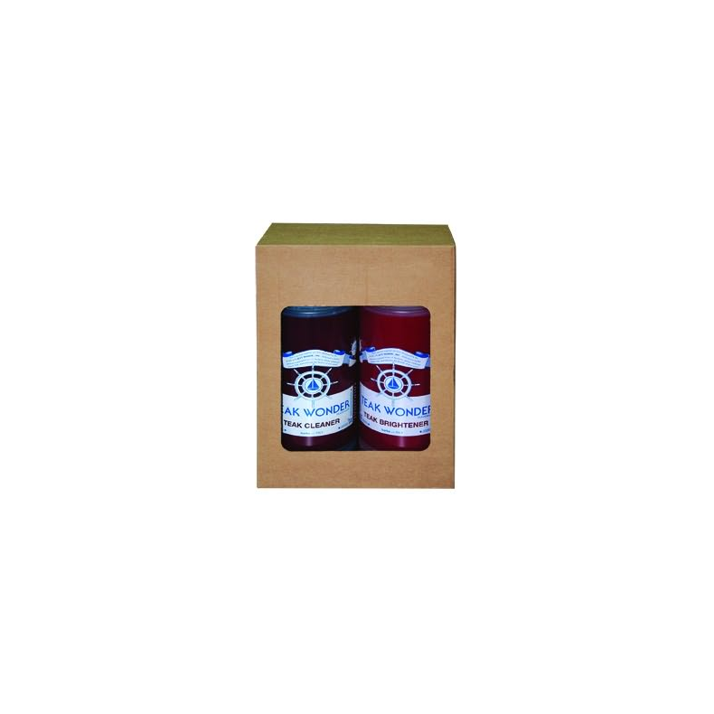 Teak Wonder Combo Pak Cleaner & Brightener, 2x0.95lt