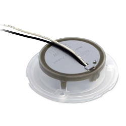 HELLA MARINE Slimline round courtesy lamps, round, white plastic, 12V DC, warm white