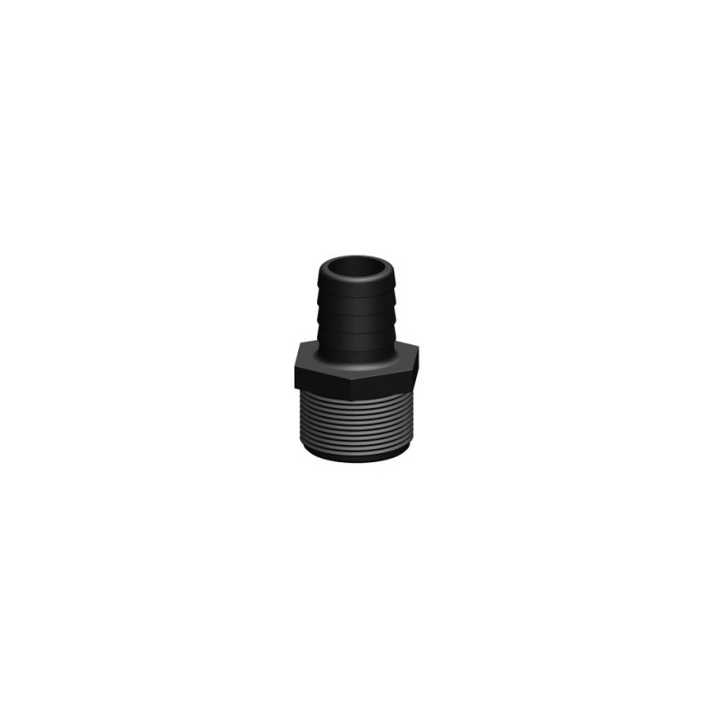 Trudesign Slangestuds han komposit sort 1 1/2" 38mm