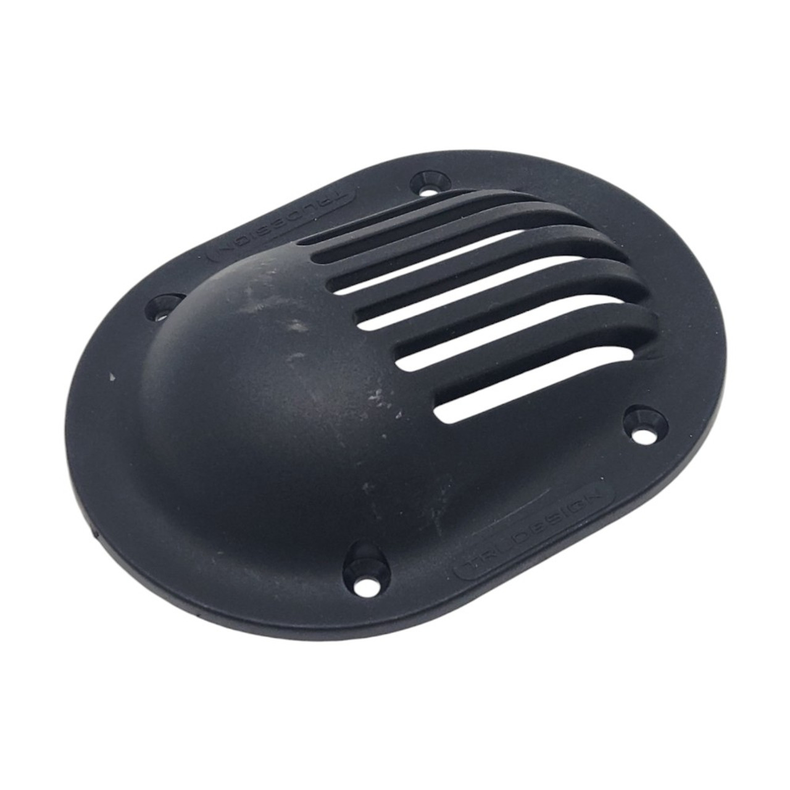 Trudesign Si til gennemfring oval, 3/4"  sort
