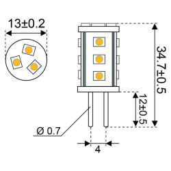 S-LED15 8-30V fatning G4-UNDER