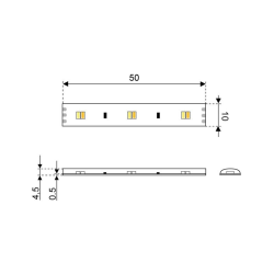 S-Led 120 Lightband 12v Ww & Kw 0,5m 2200-4000k