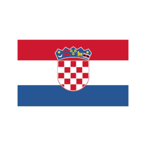 G�steflag Kroatien 20 x 30cm
