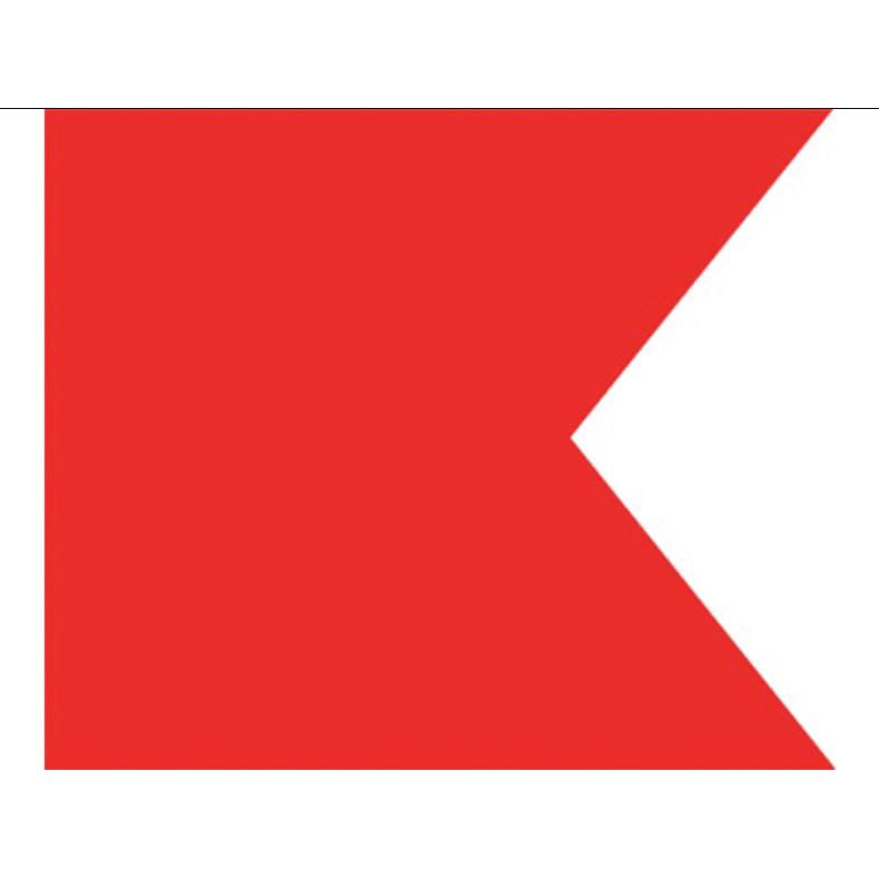 Signalflag A-Z 30x36 Cm Signalflag B ( Protestflag) 30x36 Cm