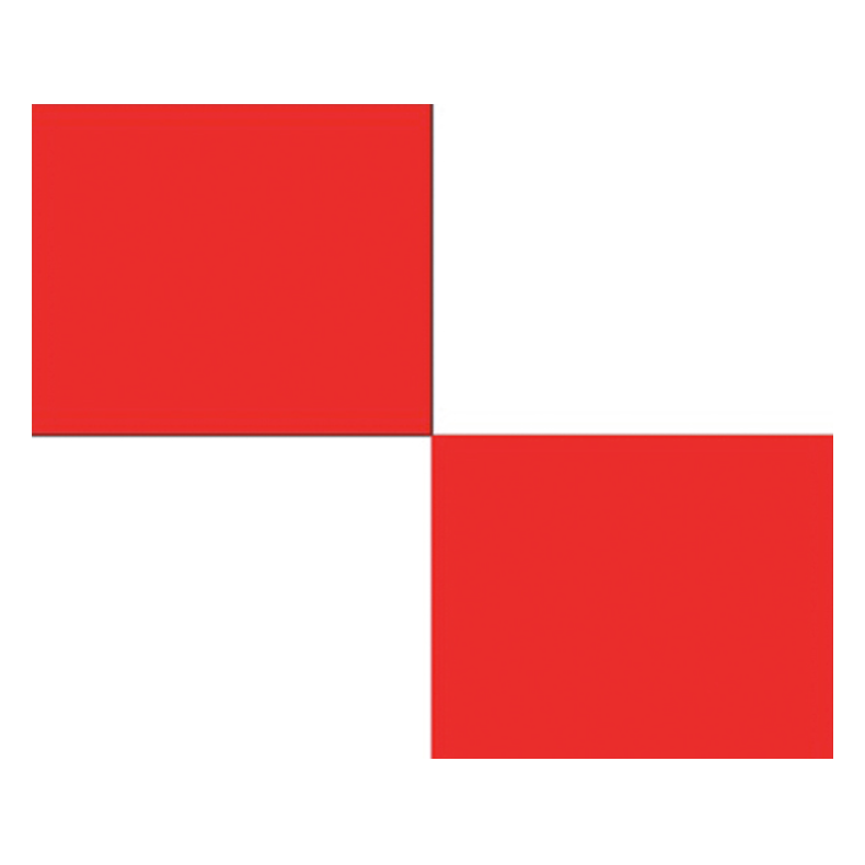Signalflag A-Z 30x36 Cm Signalflag U 30x36 Cm