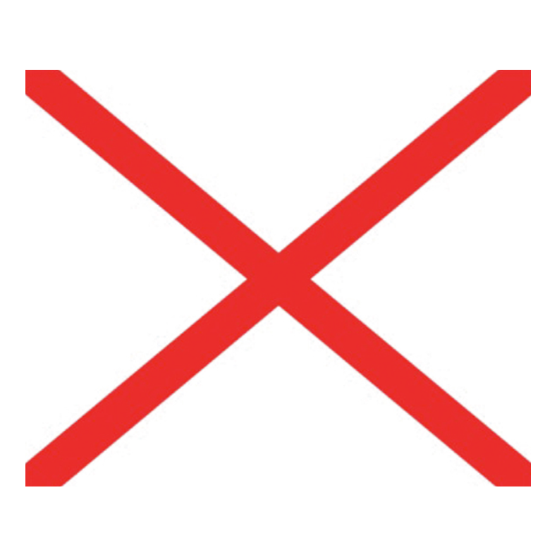 Signalflag A-Z 30x36 Cm Signalflag V 30x36 Cm