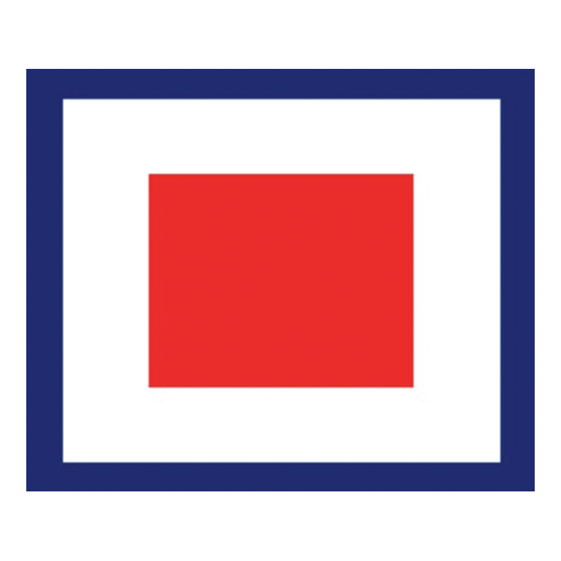 Signalflag A-Z 30x36 Cm Signalflag W 30x36 Cm