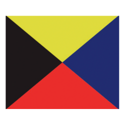 Signalflag A-Z 30x36 Cm