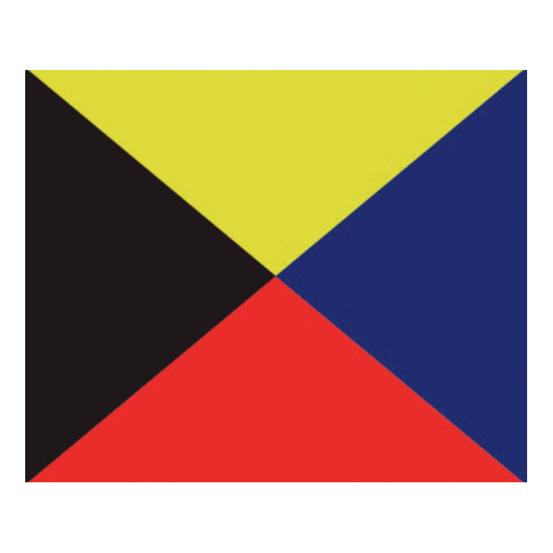 Signalflag A-Z 30x36 Cm Signalflag Z 30x36 Cm