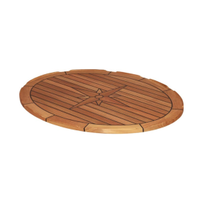Teakbordplade Oval 60x 80 Cm