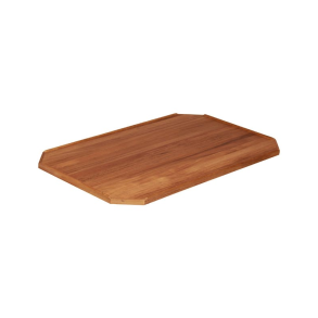 Teakbordplade Med Kant 48x77 Cm