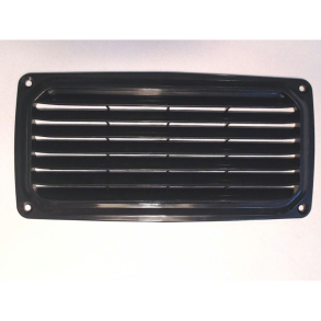 Ventilations rist sort plast 201x101 mm