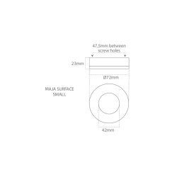 Casolux Maja Round surf. Mounted 3,6W - IP65