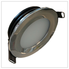 Casolux Malou DUO Receiver rustfri-poleret 2x3W rd/hvid 10-32V 69,5mm