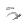 Mantus M2 anker 25 kg / 55 lbs - galvaniseret