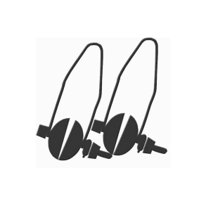 Skyllemuffe sort i plast