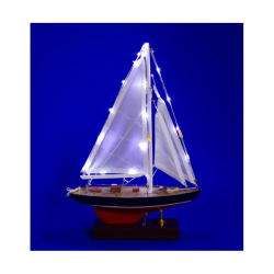 Modelskib med LED lys, 25cm