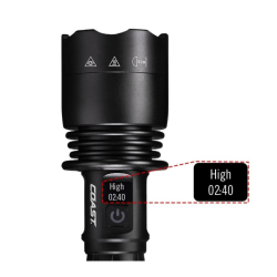 Coast XP40R Genopladelig lygte med Power iQ, 8000 Lumen