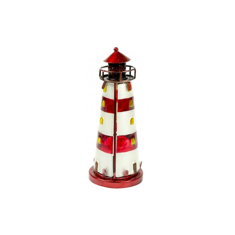 Stained Glass Lighthouse  Stained Glass Lighthouse, Red, 18cm