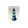 Stained Glass Lighthouse, Blue, 18cm
